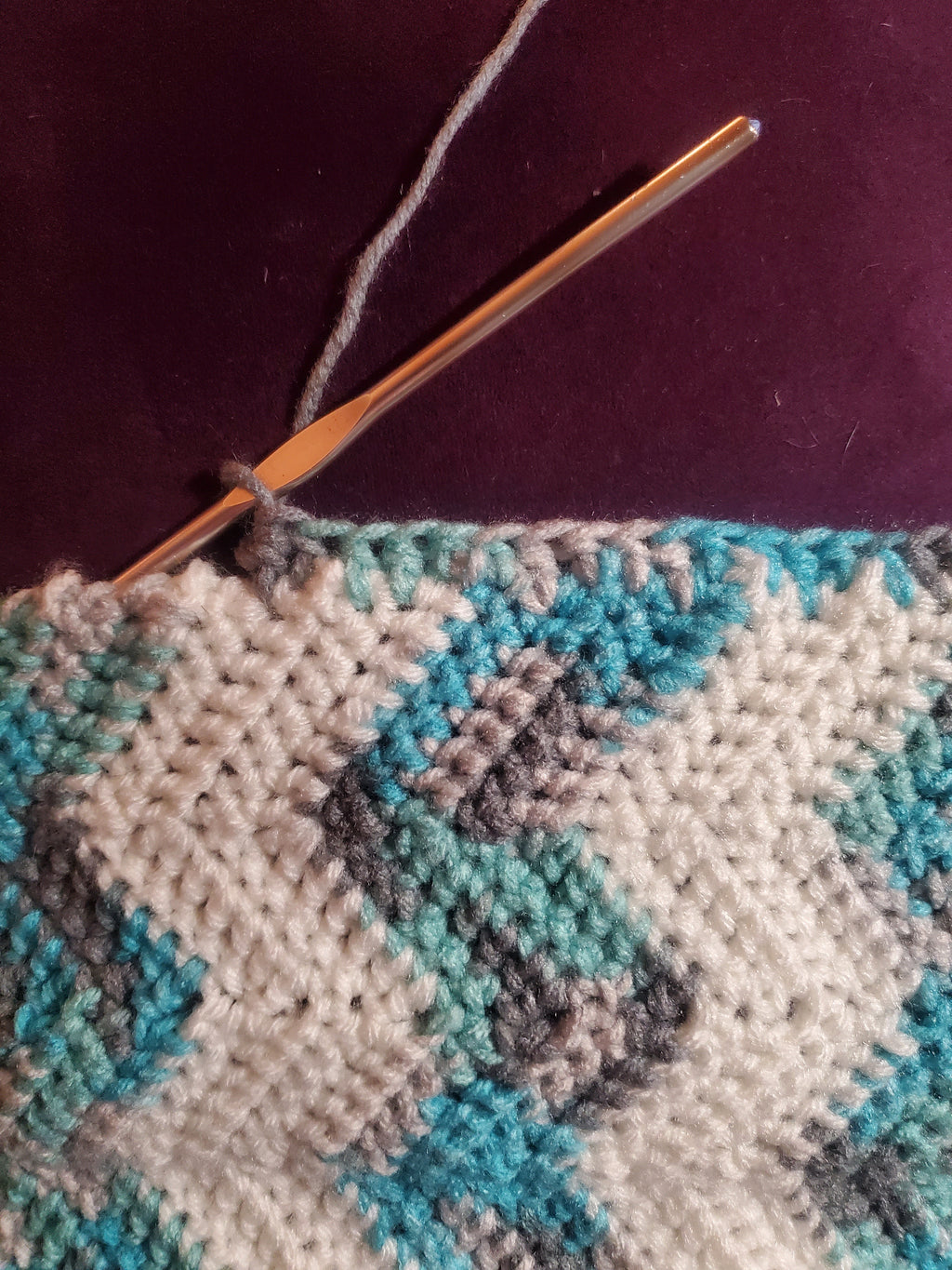 Chevron Scarf Crochet Pattern – Easy Winter Scarf (PDF Download)