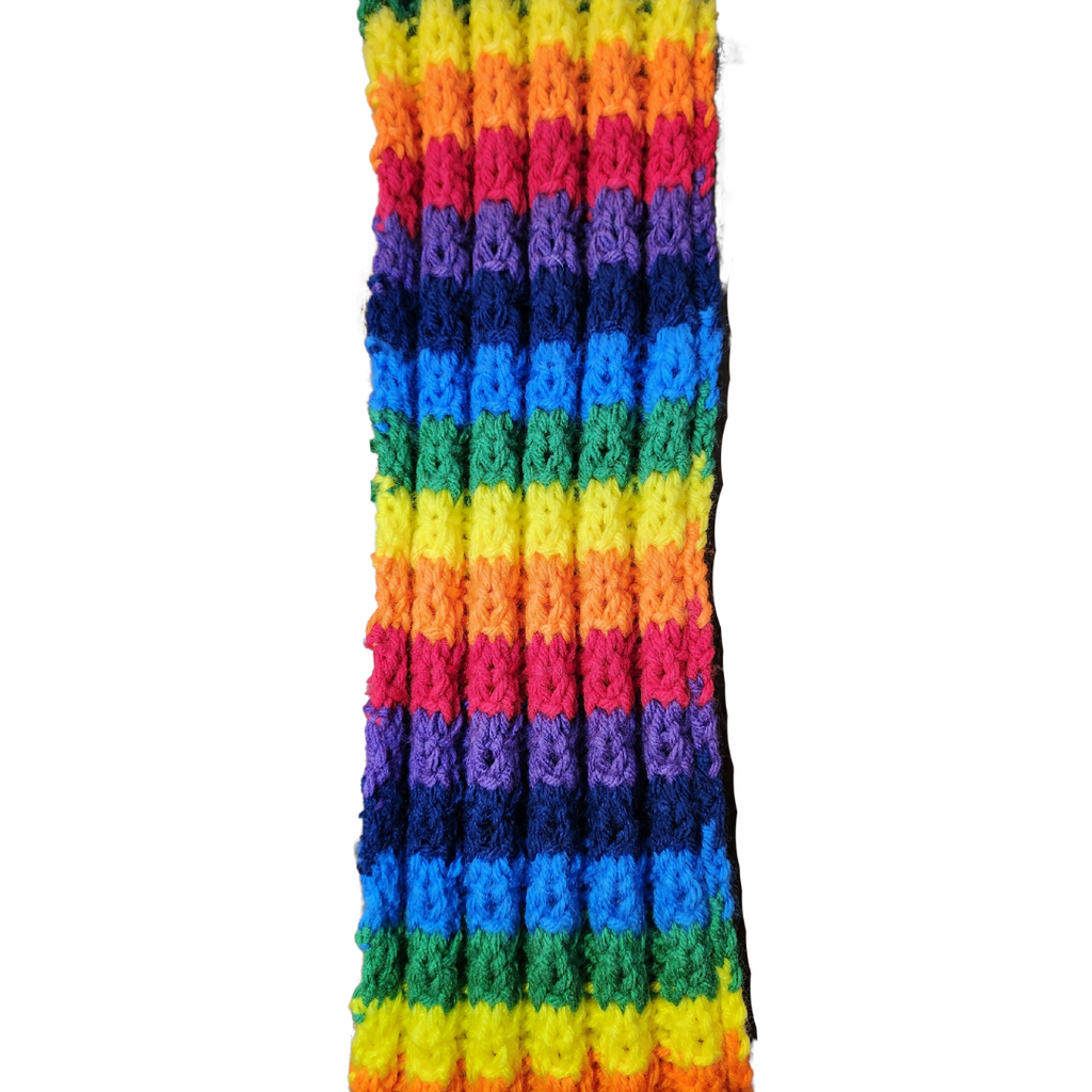 Rainbow Tweed Cable Scarf Knitting Pattern: Beginner-Friendly (PDF Pattern)