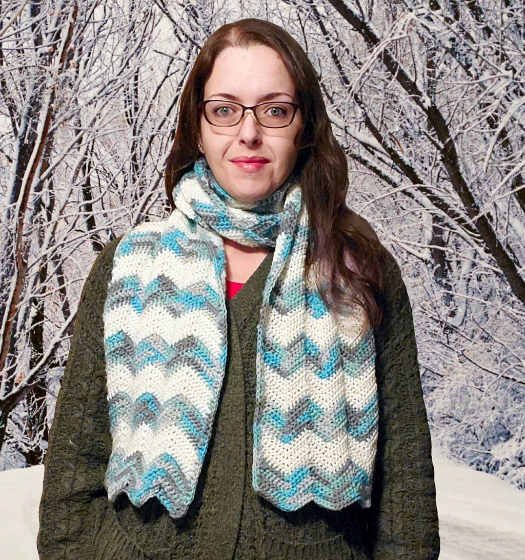 Chevron Scarf Crochet Pattern – Easy Winter Scarf (PDF Download)
