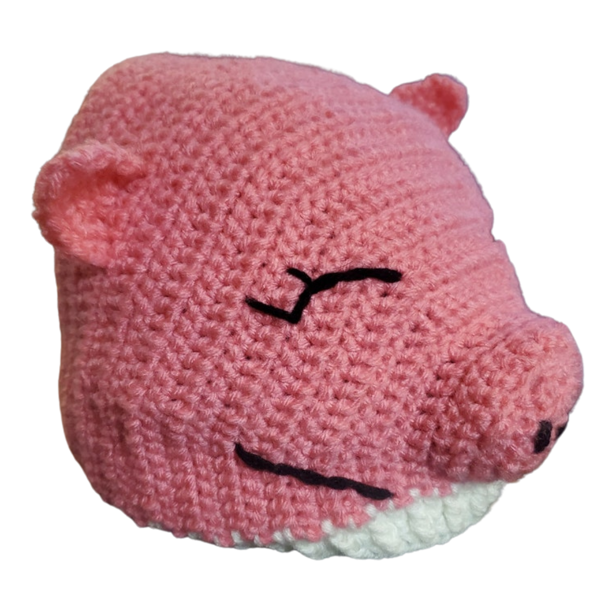 Crochet Pig Hat Pattern - Adult Size (PDF Pattern)