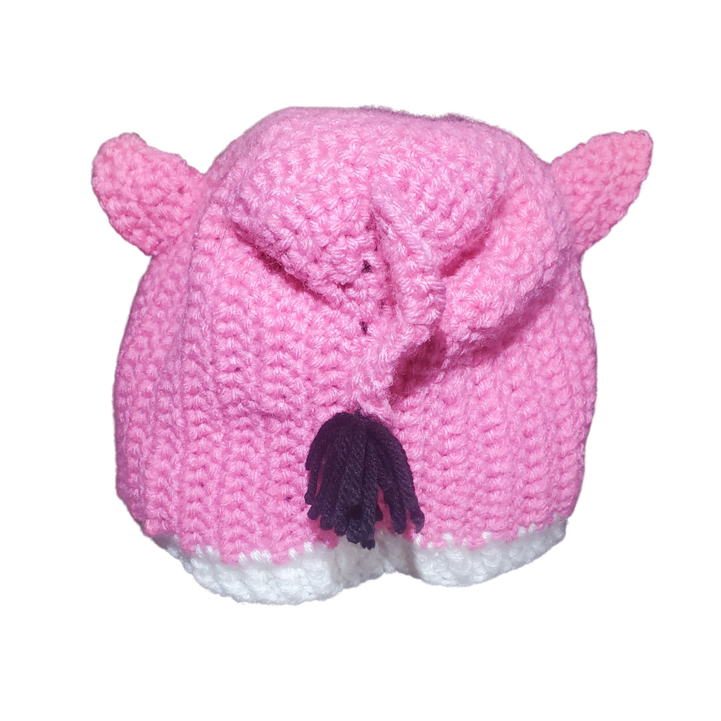 Crochet Pig Hat Pattern - Adult Size (PDF Pattern)