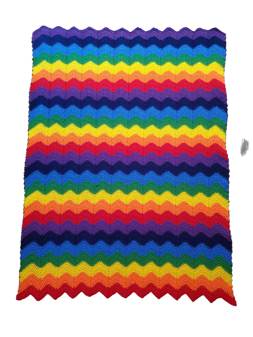 Rainbow Chevron Pride Blanket - Crochet Pattern