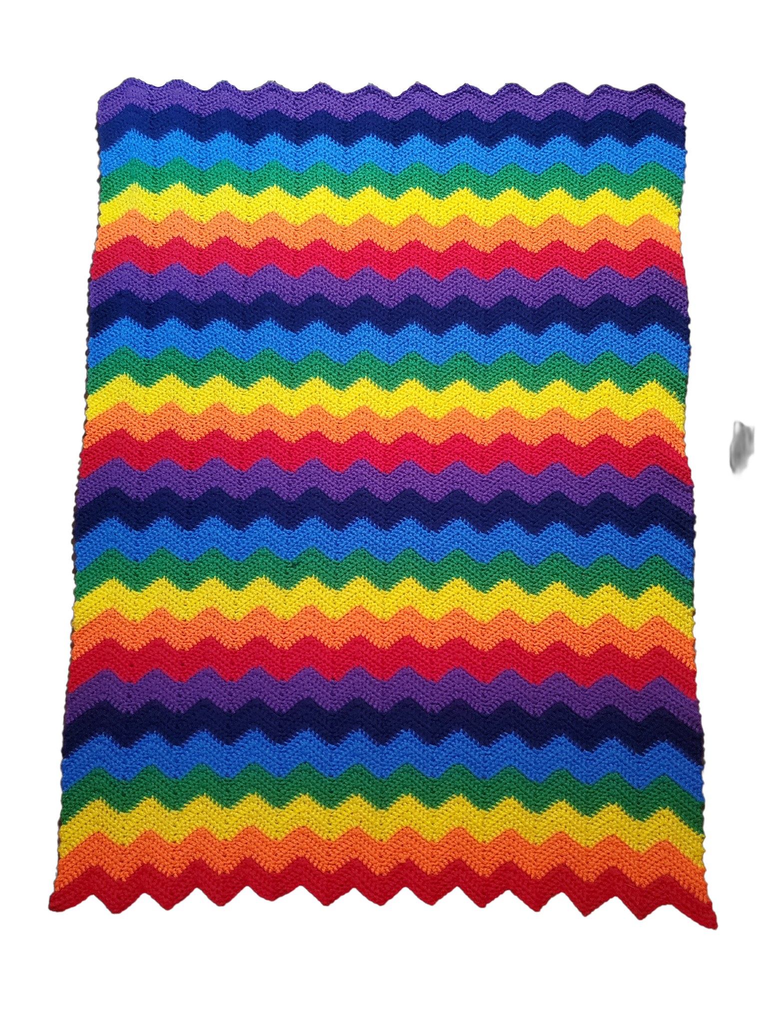 Rainbow Chevron Pride Blanket - Crochet Pattern