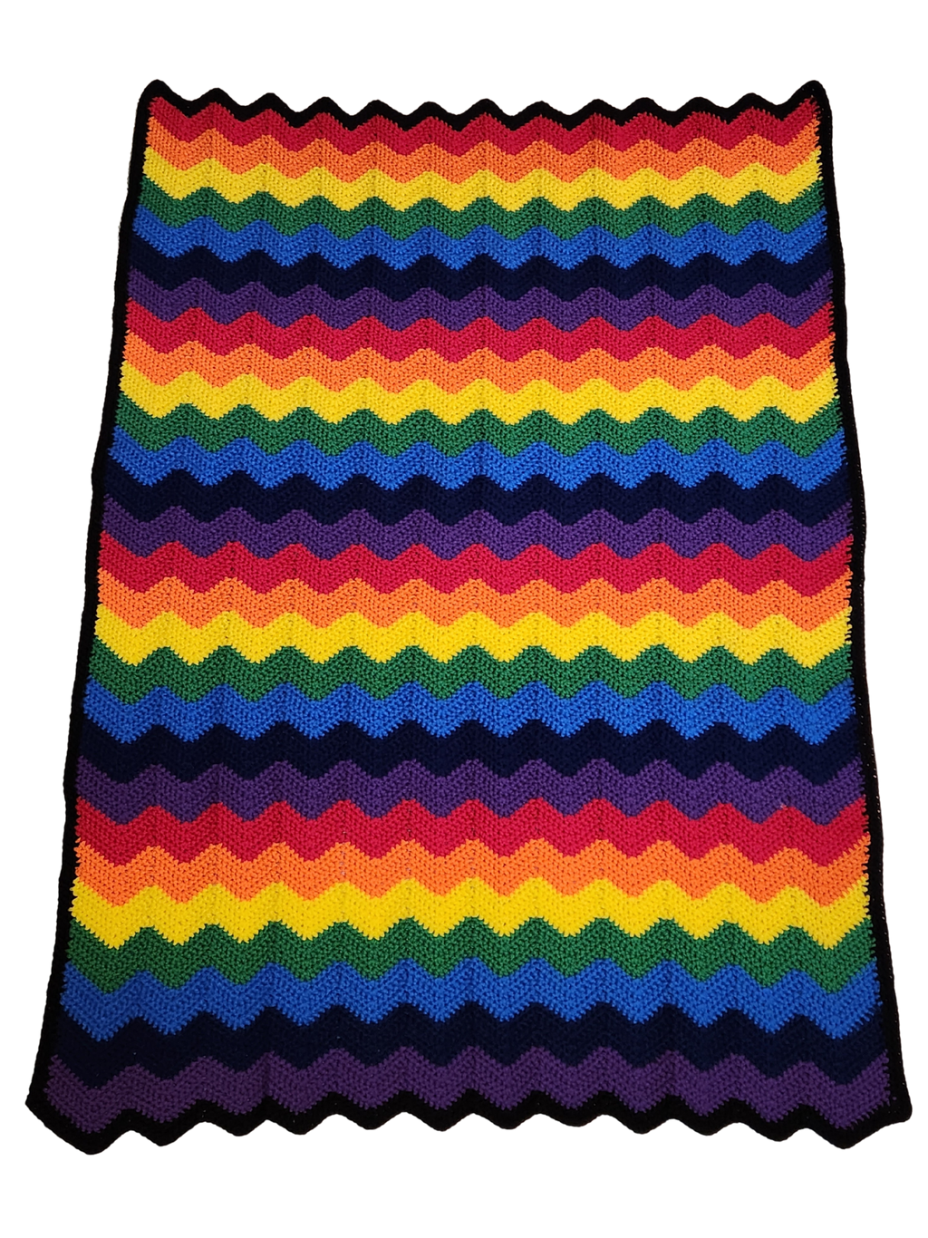 Rainbow Chevron Pride Blanket - Crochet Pattern