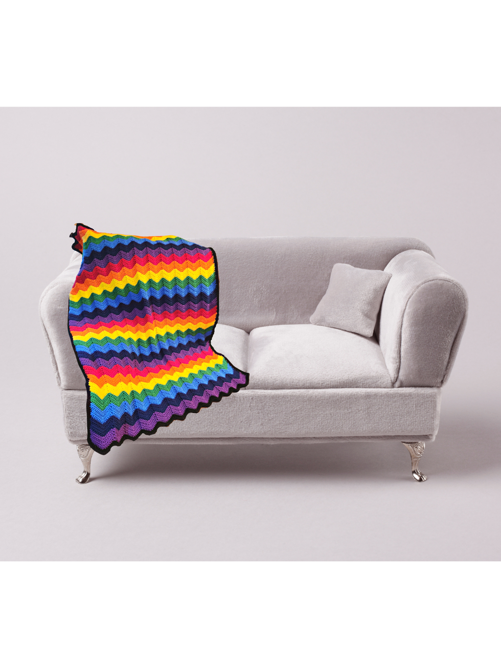 Rainbow Chevron Pride Blanket - Crochet Pattern